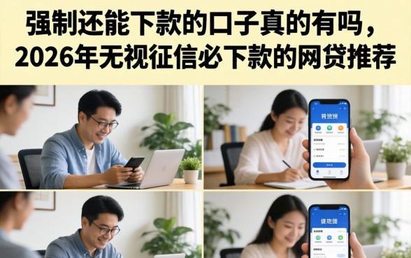 强制还能下款的口子真的有吗,2026年无视征信必下款的网贷推荐 2026年无视征信必下款的网贷推荐