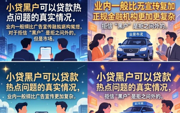 小贷黑户能下款的吗？黑户哪里可以借到钱