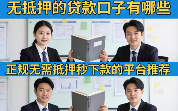 正规无需抵押秒下款的平台推荐