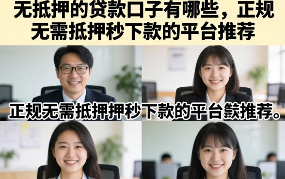正规无需抵押秒下款的平台推荐