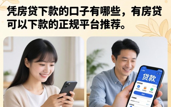 有房贷可以下款的正规平台推荐