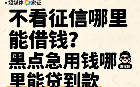 黑户急用钱哪里能贷到款