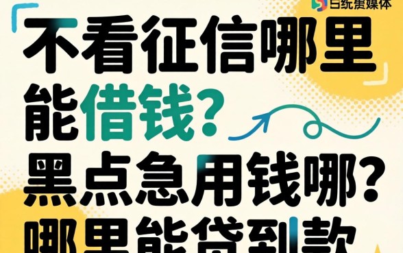 黑户急用钱哪里能贷到款