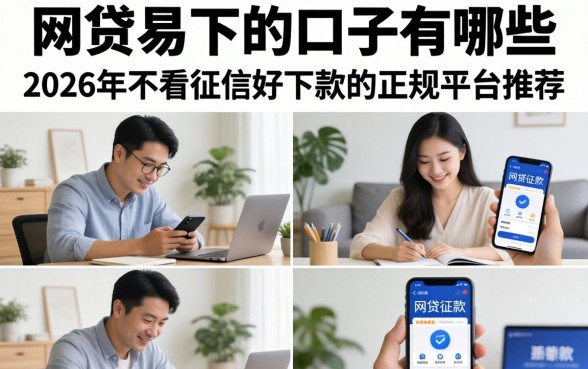 2026年不看征信好下款的正规平台推荐