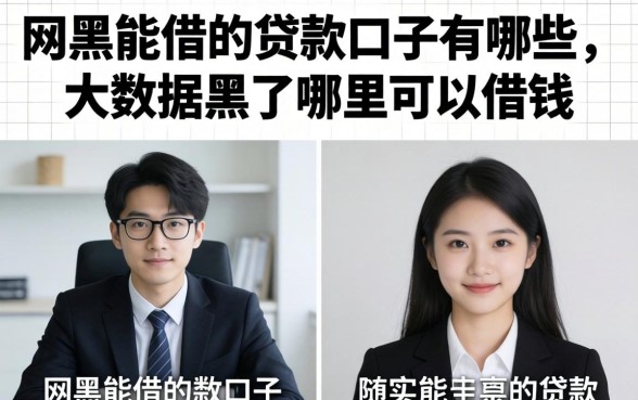 网黑能借的贷款口子有哪些