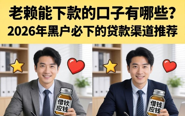 老赖能下款的口子有哪些？2026年黑户必下的贷款渠道推荐