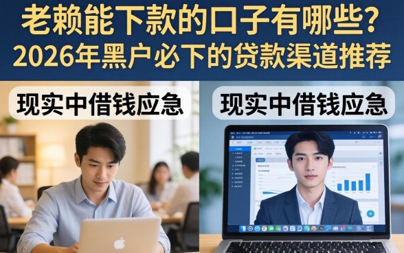 老赖能下款的口子有哪些?2026年黑户必下的贷款渠道推荐 2026年黑户必下的贷款渠道推荐