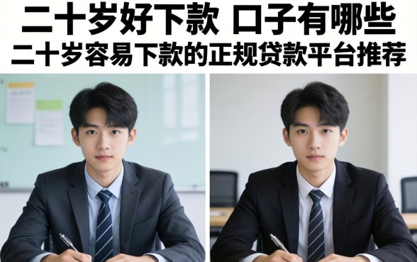 二十岁好下款的口子有哪些,二十岁容易下款的正规贷款平台推荐 二十岁容易下款的正规贷款平台推荐