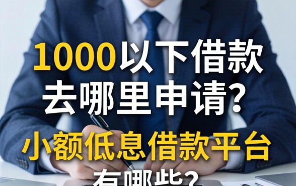 1000以下借款去哪里申请