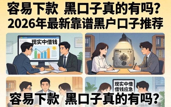 2026年最新靠谱黑户口子推荐