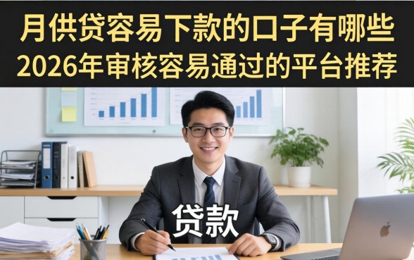 月供贷容易下款的口子有哪些,2026年审核容易通过的平台推荐 2026年审核容易通过的平台推荐