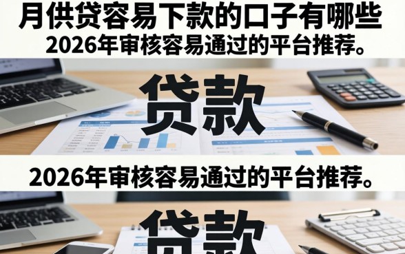 月供贷容易下款的口子有哪些,2026年审核容易通过的平台推荐 2026年审核容易通过的平台推荐