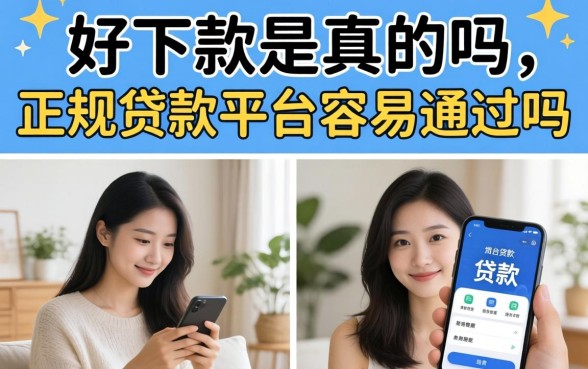 好下款是真的吗，正规贷款平台容易通过吗