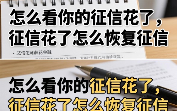 怎么看你的征信花了,征信花了怎么恢复征信 征信花了怎么恢复征信