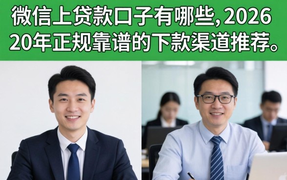 2026年正规靠谱的下款渠道推荐