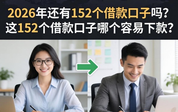 2026年还有152个借款口子吗?这152个借款口子哪个容易下款? 2026年还有152个借款口子吗