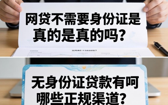 网贷不需要身份证是真的吗?无身份证贷款有哪些正规渠道? 无身份证贷款有哪些正规渠道
