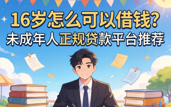 16岁怎么可以借钱？未成年人正规贷款平台推荐