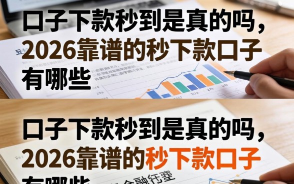 口子下款秒到是真的吗,2026靠谱的秒下款口子有哪些 2026靠谱的秒下款口子有哪些