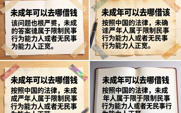 未成年可以到哪借钱？正规平台借款条件解析