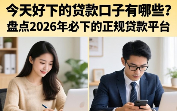 盘点2026年必下的正规贷款平台