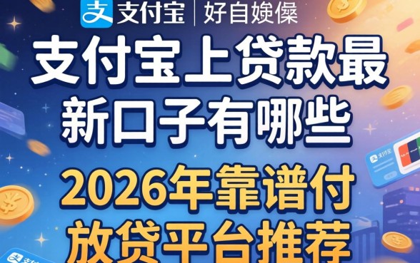 支付宝上贷款最新口子有哪些,2026年靠谱的放贷平台推荐 2026年靠谱的放贷平台推荐