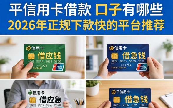 平信用卡借款的口子有哪些，2026年正规下款快的平台推荐