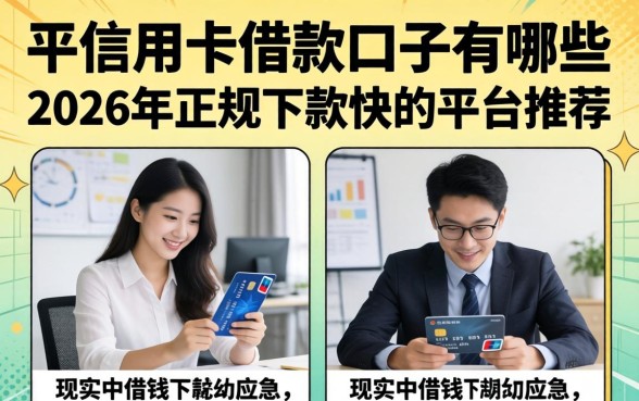 平信用卡借款的口子有哪些,2026年正规下款快的平台推荐 2026年正规下款快的平台推荐