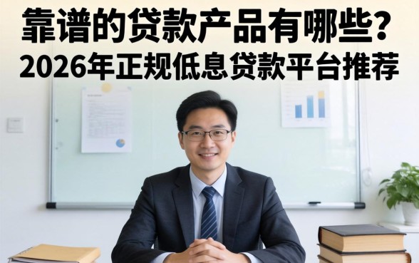 靠谱的贷款产品有哪些?2026年正规低息贷款平台推荐 2026年正规低息贷款平台推荐