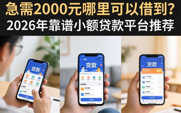 2026年靠谱小额贷款平台推荐
