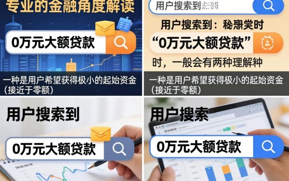 0万元大额贷款怎么申请