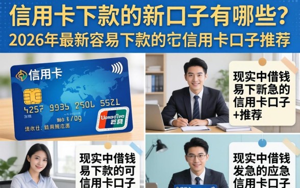 信用卡下款的新口子有哪些?2026年最新容易下款的信用卡口子推荐 2026年最新容易下款的信用卡口子推荐