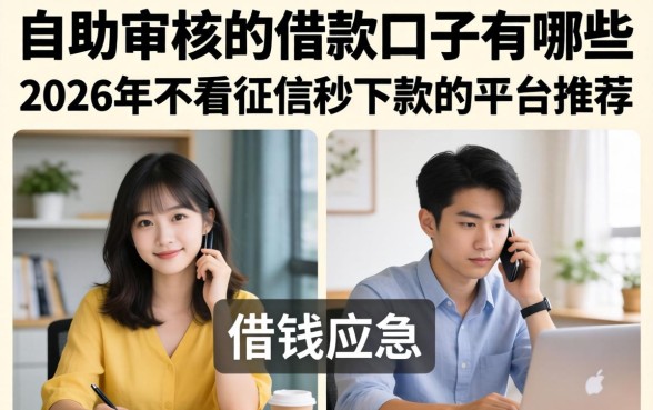 自助审核的借款口子有哪些,2026年不看征信秒下款的平台推荐 2026年不看征信秒下款的平台推荐
