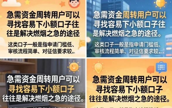 容易下的小额口子有哪些,2026年最新靠谱容易下的小额口子推荐 2026年最新靠谱容易下的小额口子推荐