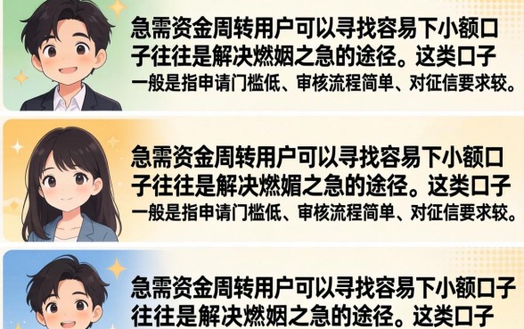 容易下的小额口子有哪些,2026年最新靠谱容易下的小额口子推荐 2026年最新靠谱容易下的小额口子推荐