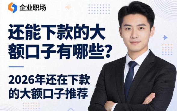还能下款的大额口子有哪些?2026年还在下款的大额口子推荐 2026年还在下款的大额口子推荐