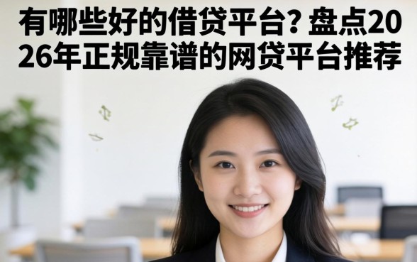 盘点2026年正规靠谱的网贷平台推荐