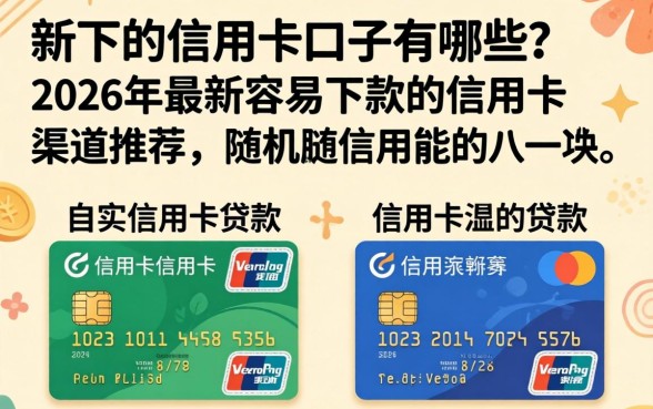新下的信用卡口子有哪些?2026年最新容易下款的信用卡渠道推荐 2026年最新容易下款的信用卡渠道推荐