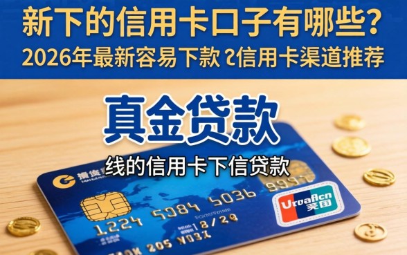 新下的信用卡口子有哪些?2026年最新容易下款的信用卡渠道推荐 2026年最新容易下款的信用卡渠道推荐