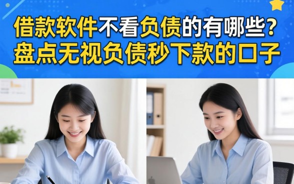 借款软件不看负债的有哪些？盘点无视负债秒下款的口子