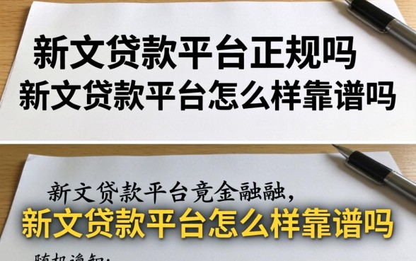 新文贷款平台正规吗,新文贷款平台怎么样靠谱吗 新文贷款平台怎么样靠谱吗