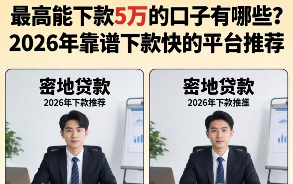 2026年靠谱下款快的平台推荐