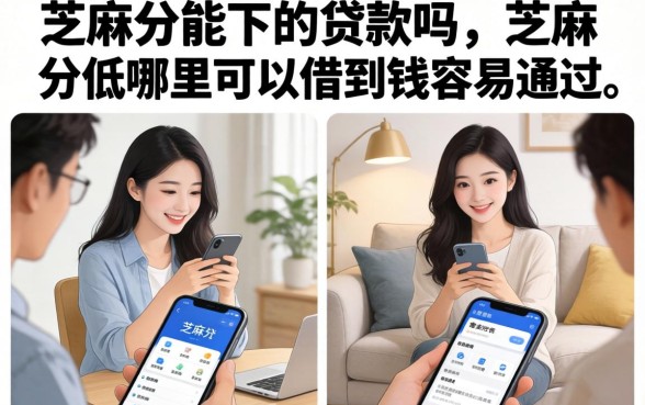 芝麻分能下的贷款吗，芝麻分低哪里可以借到钱容易通过