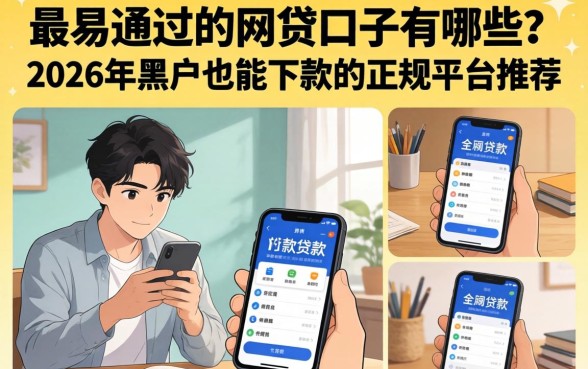2026年黑户也能下款的正规平台推荐