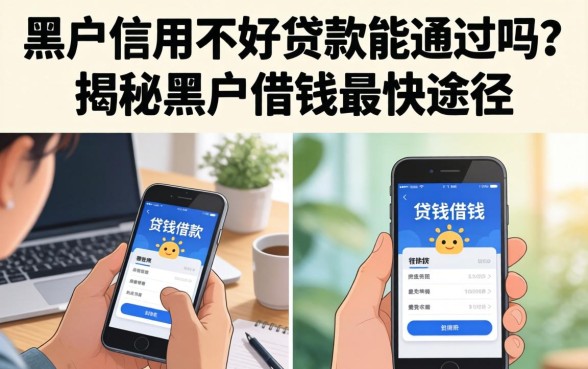 黑户信用不好贷款能通过吗？揭秘黑户借钱最快途径