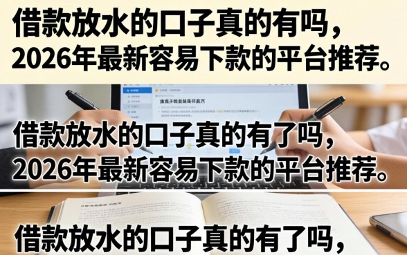 2026年最新容易下款的平台推荐