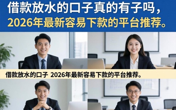 2026年最新容易下款的平台推荐