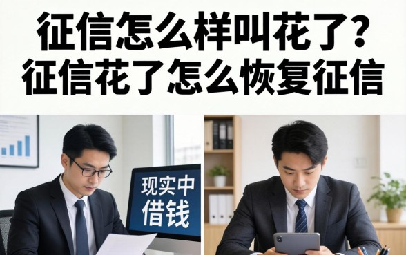 征信怎么样叫花了？征信花了怎么恢复征信