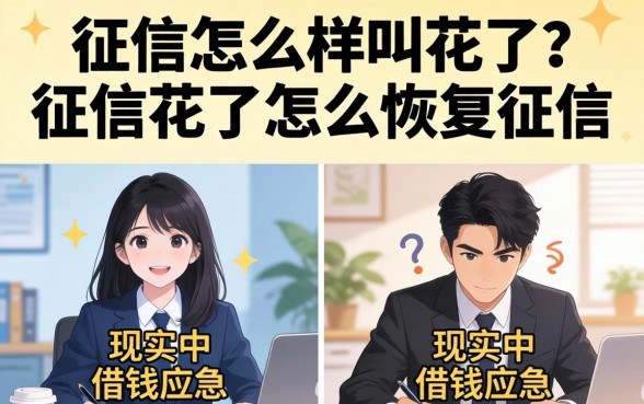 征信花了怎么恢复征信