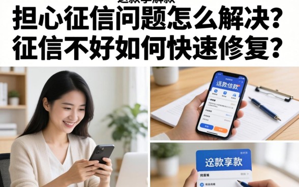 担心征信问题怎么解决?征信不好如何快速修复? 担心征信问题怎么解决